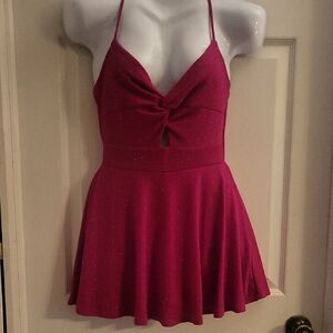Windsor Fuchsia Glitter Romper